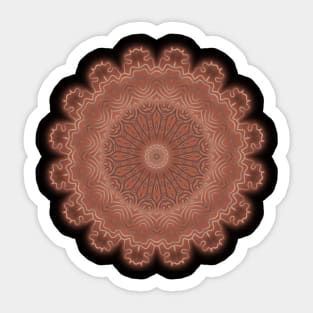 Red Mandala Sticker